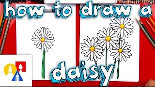 How To Draw A Daisy Flower [upl. by Mendes]