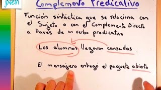 Complemento predicativo [upl. by Stine908]