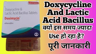 Doximycin Tablet  Doximycin Tablet Uses In Hindi  Doxycycline And Lactic Acid Bacillus Tablets [upl. by Ardnuassak103]