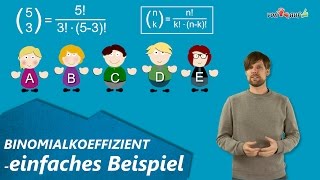 Binomialkoeffizient verstehen  einfaches Beispiel  Erklärung [upl. by Berkshire92]