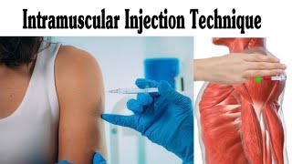 Intramuscular IM Injection Technique On Deltoid [upl. by Idona]