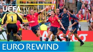 EURO 2000 highlights Yugoslavia 34 Spain [upl. by Eizeerb]