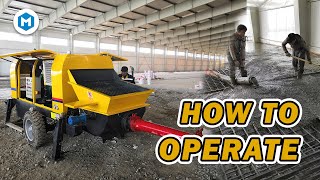 Teach you how to operate the concrete pump  Beginner’s Guide [upl. by Ophelia]