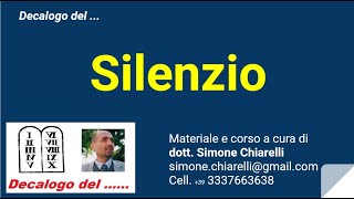 Decalogo del  SILENZIO 12022020 [upl. by Sheya]