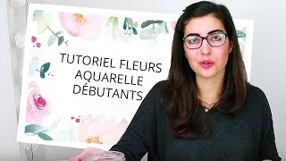 Tutoriel Fleurs à laquarelle  Débutant  Le contour [upl. by Civ85]