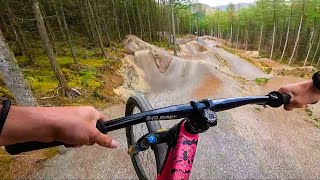 RIDING DOWNHILL FREERIDE LINES ON A DIRT JUMP BIKE FEELS INSANE [upl. by Wadlinger]