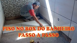 Como assentar piso no banheiro [upl. by Nyloj]