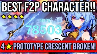 F2P Bow BROKEN on GanYu NO NEED TO WHALE Genshin Impact  Showcase Build and Guide [upl. by Randolph]