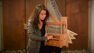 Catalina Vicens  Medieval Portative Organ  Rondeau  C Cooman 2014 [upl. by Ninel]