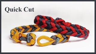 Easy Braided Paracord Bracelet Design Quick Cut [upl. by Bibeau924]