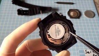 GSHOCKの電池交換 [upl. by Barbette]