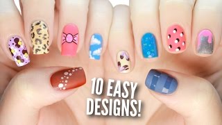 10 Easy Nail Art Designs For Beginners The Ultimate Guide 3 [upl. by Gilles]