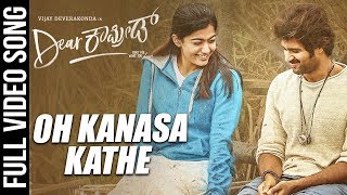 Oh Kanasa Kathe Video Song  Dear Comrade Kannada  Vijay Deverakonda  Rashmika  Bharat Kamma [upl. by Idalina210]