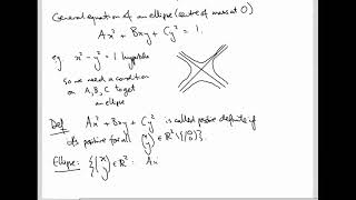 Linear Algebra 36 Eigenapplications 2 Ellipses [upl. by Assetal]