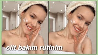 CİLT BAKIM RUTİNİM  GÜNDÜZ amp GECE 🧖‍♀️  2020 [upl. by Ahsiet]