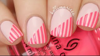 DIY Beginner Striping Tape Nail Art Tutorial  KELLI MARISSA [upl. by Timrek]