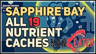 All Sapphire Bay Nutrient Caches Maneater [upl. by Meedan473]