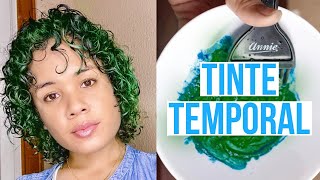 CREA TU TINTE CASERO TEMPORAL Tinte Casero De Colores Tutorial  Shari Mieses [upl. by Burns24]