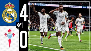 Real Madrid 40 RC Celta  HIGHLIGHTS  LaLiga 202324 [upl. by Noskcaj]