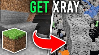 Minecraft XRay Texture Pack  How To Get XRay In Minecraft Any Version [upl. by Holli]