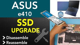 ASUS E410 SSD UPGRADE STEP By STEP [upl. by Ury449]