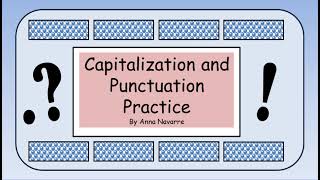 Capitalization and Punctuation [upl. by Lewls585]