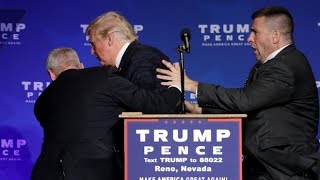 Donald Trump rushed off stage during rally in Nevada [upl. by Marie]