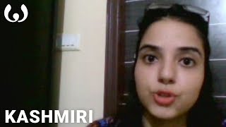 WIKITONGUES Aakriti speaking Kashmiri [upl. by Ermina351]