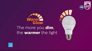 Philips Warm Glow Dimmable LED Light Bulbs [upl. by Maxine83]