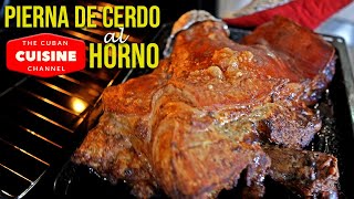 💥PIERNA DE CERDO AL HORNO Receta CUBANA Paso a Paso Pierna de cerdo asada CRUJIENTE y JUGOSA [upl. by Tabbie]