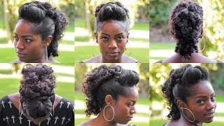 Simple MOHAWK FROHAWK Hairstyle Relaxed Hair Tutorial [upl. by Vincenta]