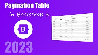 How to create pagination table in Bootstrap using datatables js [upl. by Etennaej]