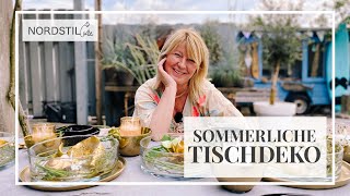 Sommerliche Tischdeko  Nordstil Imke Riedebusch [upl. by Adianez]