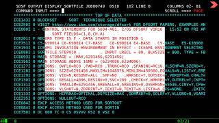 SDSF in JCL [upl. by Airelav992]