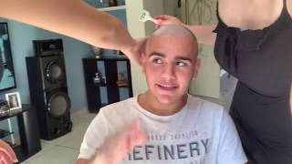 I SHAVED MY BROTHERS HAIR OFF [upl. by Nomed]