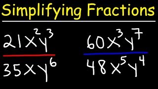 Simplifying Algebraic Fractions [upl. by Nyrehtac]