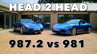 Porsche Cayman S Comparison  9872 vs 981 [upl. by Sill645]