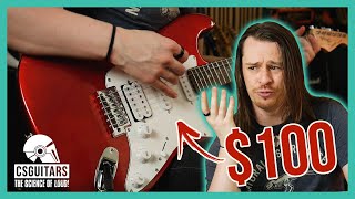 Can a CHEAP Guitar Be GOOD  Donner DST100R Beginner Bundle [upl. by Eceinwahs]