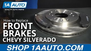 How to Replace Front Brakes 0718 Chevy Silverado [upl. by Healy]