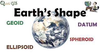 Earth s Shape  Geoid Ellipsoid  Datum [upl. by Mungam457]