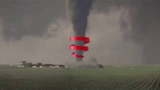 Rare Clockwise Tornado [upl. by Esinahs]