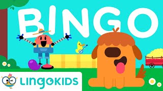 BINGO THE DOG SONG 🐶🎶 with BABY BOT 🤖 Songs For Kids  Lingokids [upl. by Asenaj]