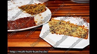 Saftiger Haselnusskuchen mit Schokolade  Nusskuchen [upl. by Airtemad131]