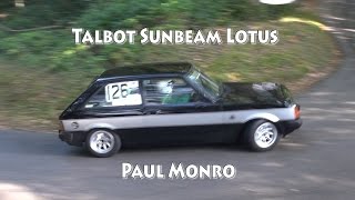 Talbot Sunbeam Lotus at the 5 clubs Hillclimb meeting Wiscombe Park September 2014 Paul Monro [upl. by Ankeny]