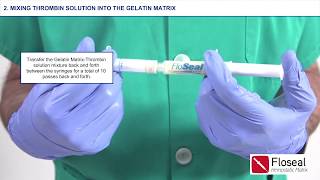 FLOSEAL Hemostatic Matrix Product Preparation [upl. by Aerdnael]