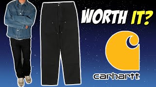 Carhartt Double Knee Pants Review amp Sizing  Vlog Workwear Uniqlo [upl. by Sybyl518]