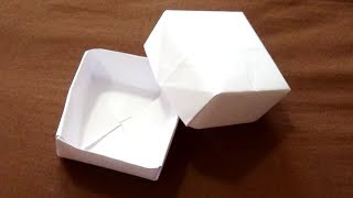 Como hacer Caja Origami BASICA y FACIL [upl. by Damaris71]