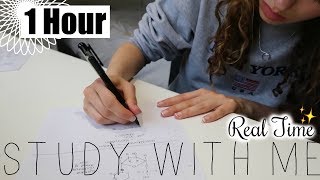 Real Time Study with Me  Exam Season ✍️ Motivation to Revise for 1 Hour [upl. by Arel]