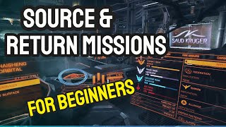 Elite Dangerous Source And Return Missions For Beginners [upl. by Analem]