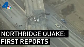 First Reports of the Northridge Earthquake  From the Archives  NBCLA [upl. by Haropizt]